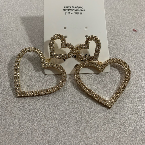 Love Earring Reative Simple temperament heart - Picture 5 of 5